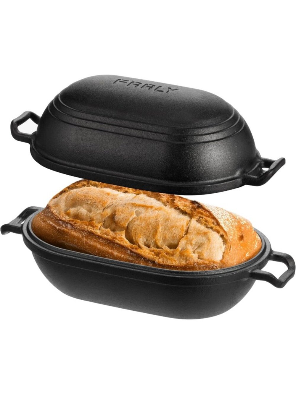 Pre-Seasoned Cast Iron Loaf Pan with Lid - Perfect for Sourdough & Homemade